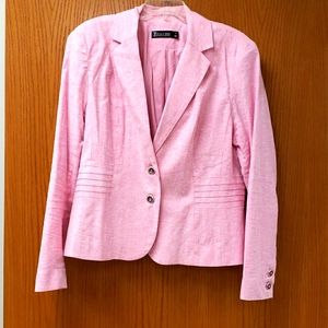 Pink linen fully lined jacket